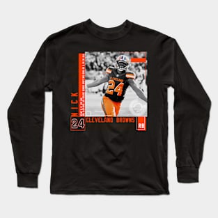 Nick Chubb Paper Long Sleeve T-Shirt